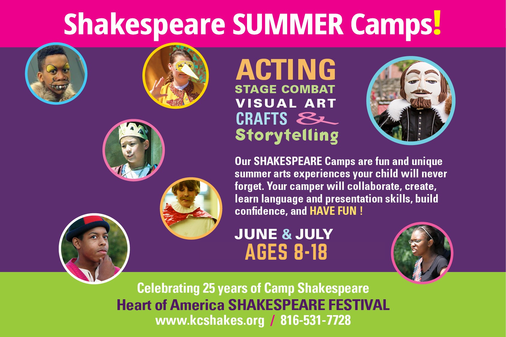 Camp Shakespeare - Heart of America Shakespeare Festival, Kansas City